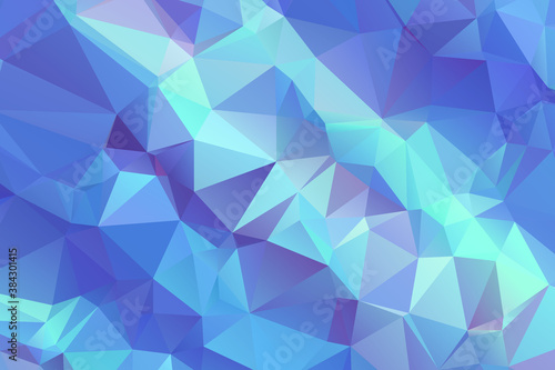 Abstract Blue Color Polygon Background Design  Abstract Geometric Origami Style With Gradient. Presentation Website  Backdrop  Cover Banner Pattern Template