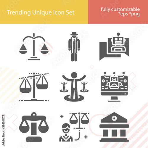 Simple set of firms related filled icons.