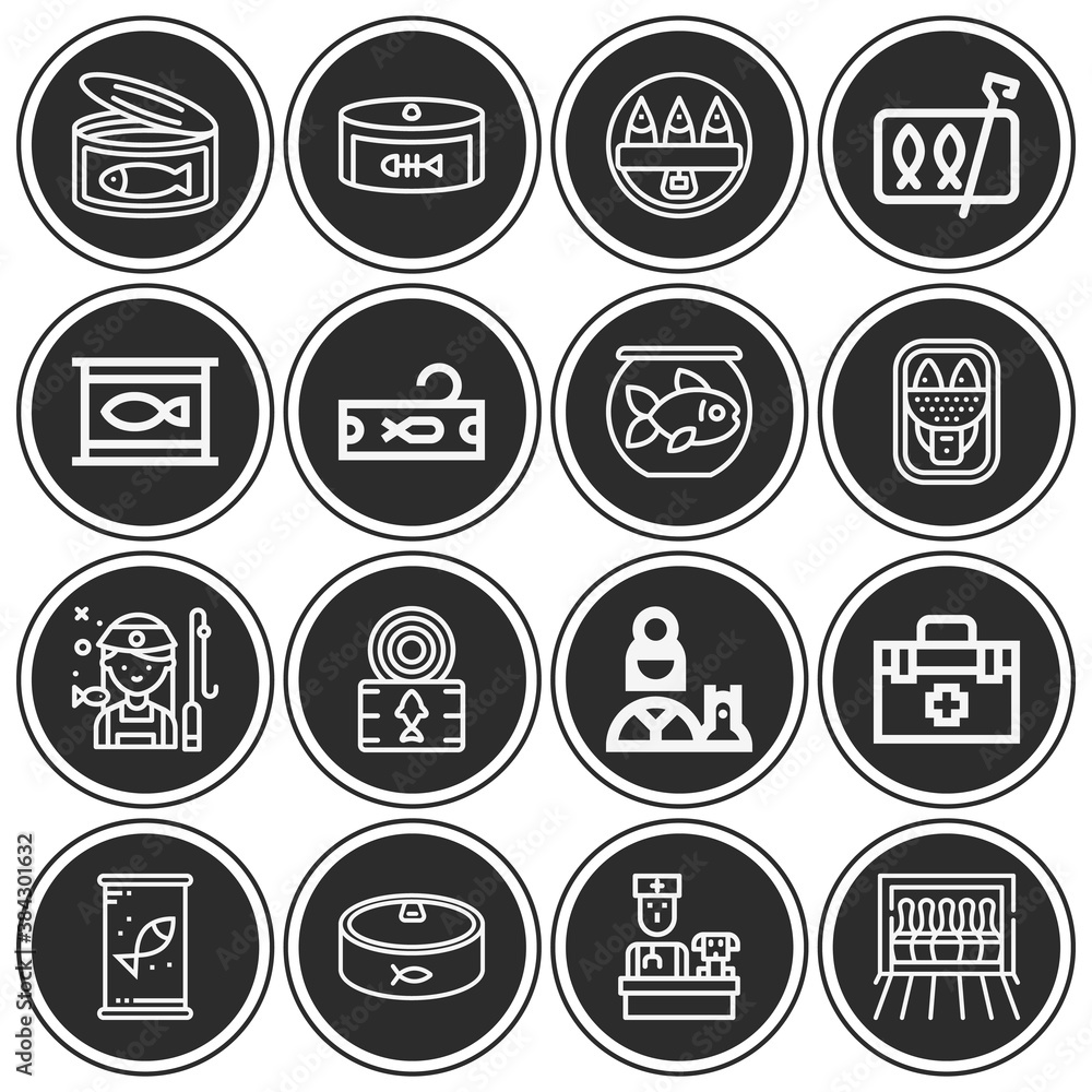 16 pack of cats lineal web icons set 16 pack of cats lineal web icons set