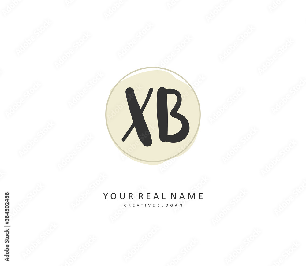 X B XB Initial letter handwriting and signature logo. A concept handwriting initial logo with template element. X B XB Initial letter handwriting and signature logo. A concept handwriting initial logo with template element.
