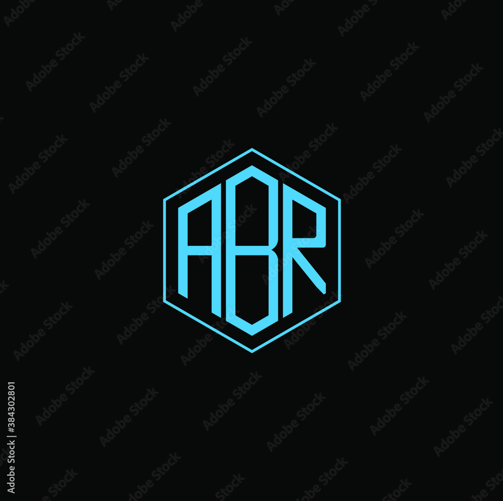 polygon ABR letter icon design on black background. Creative letter ABR/A B R logo design. ABR initials Logo design polygon ABR letter icon design on black background. Creative letter ABR/A B R logo design. ABR initials Logo design