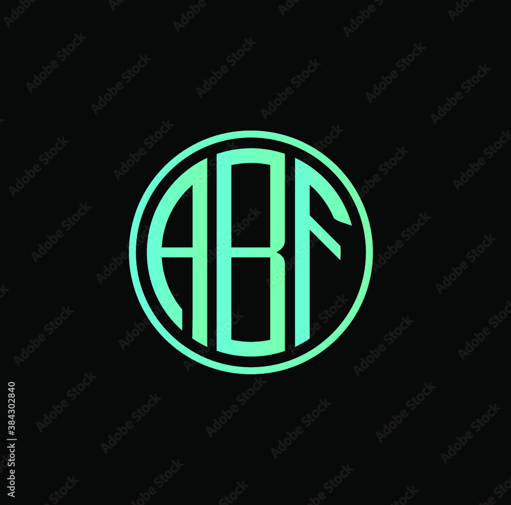 MONOGRAM ABF letter icon design on black background. Creative letter ABF/A B F logo design. ABF initials Logo design MONOGRAM ABF letter icon design on black background. Creative letter ABF/A B F logo design. ABF initials Logo design