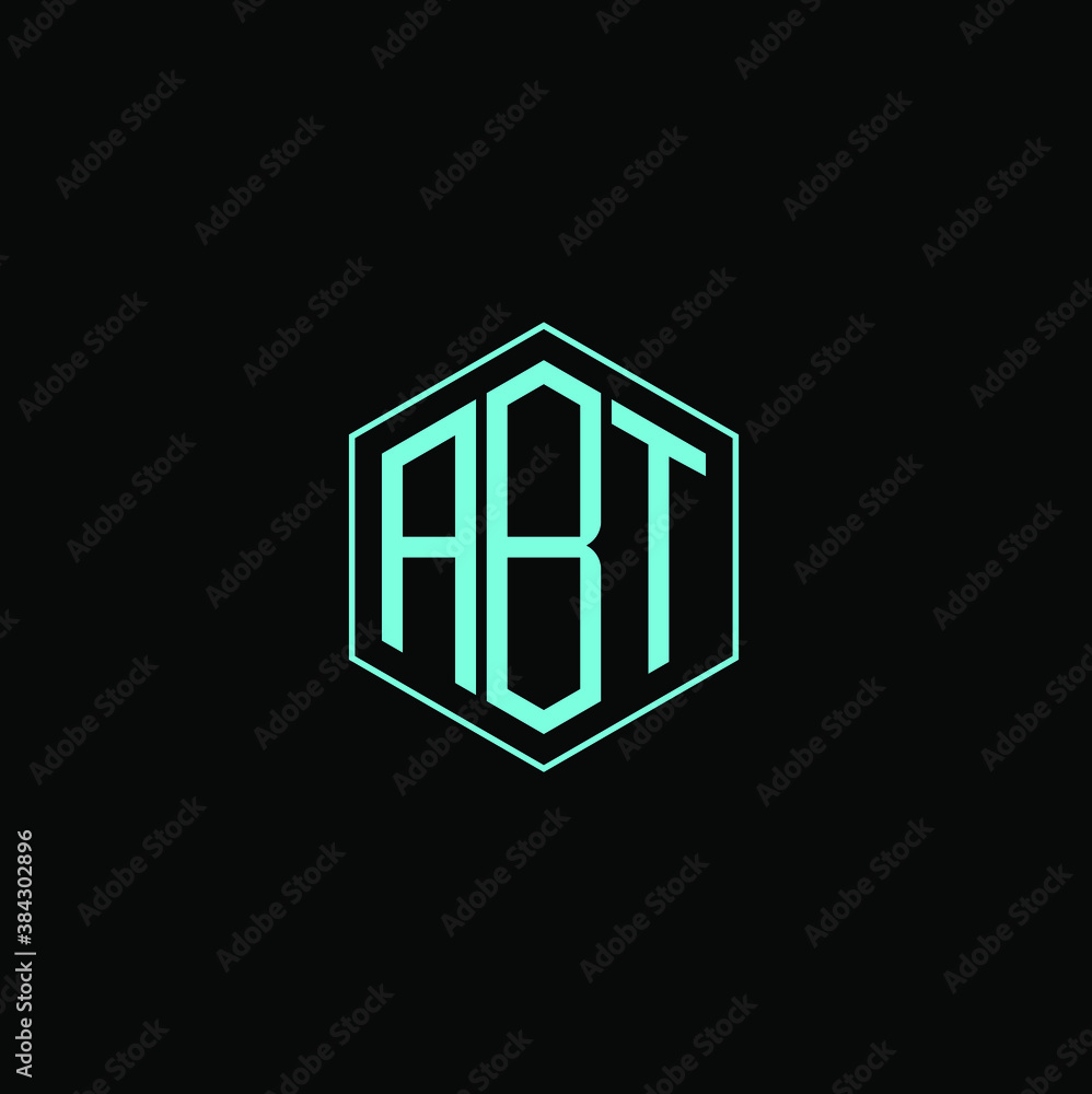 polygon ABT letter icon design on black background. Creative letter ABT/A B T logo design. ABT initials Logo design polygon ABT letter icon design on black background. Creative letter ABT/A B T logo design. ABT initials Logo design
