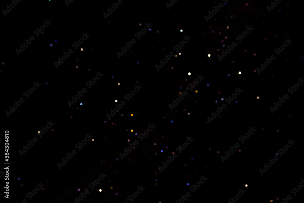 Stars on a dark night sky. Blurred, defocus. Abstract background Stars on a dark night sky. Blurred, defocus. Abstract background