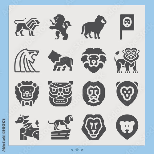 Simple set of jeff related filled icons.