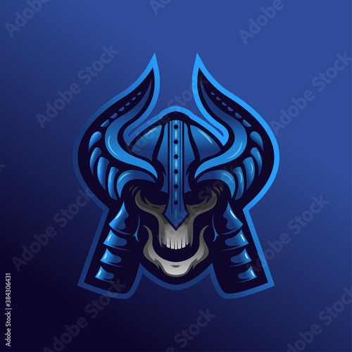 Viking esport mascot logo design