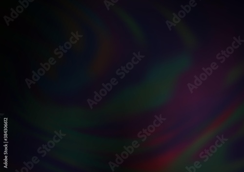 Dark Black vector abstract blurred background.