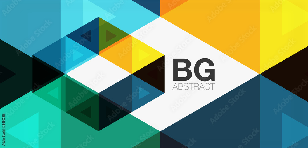 Mosaic triangle pattern abstract background for cover, banner, flyer and poster and other template Mosaic triangle pattern abstract background for cover, banner, flyer and poster and other template