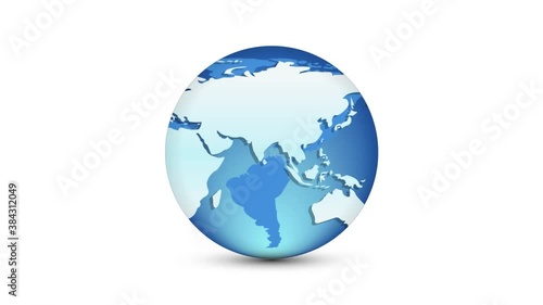 Globe World rotating - Stock Video