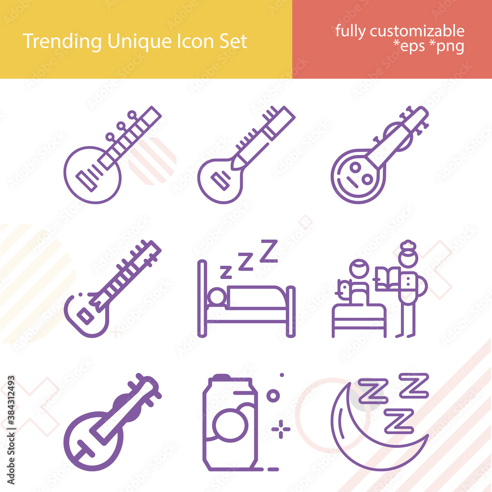 Simple set of rem related lineal icons. Simple set of rem related lineal icons.