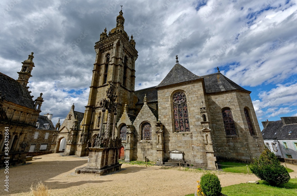 Enclos Paroissial de Saint-Thégonnec, Église Notre-Dame,  Armorique, Finistère, Bretagne, France
