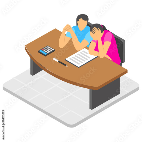 

Professional employees talking with each other, official discussion 
