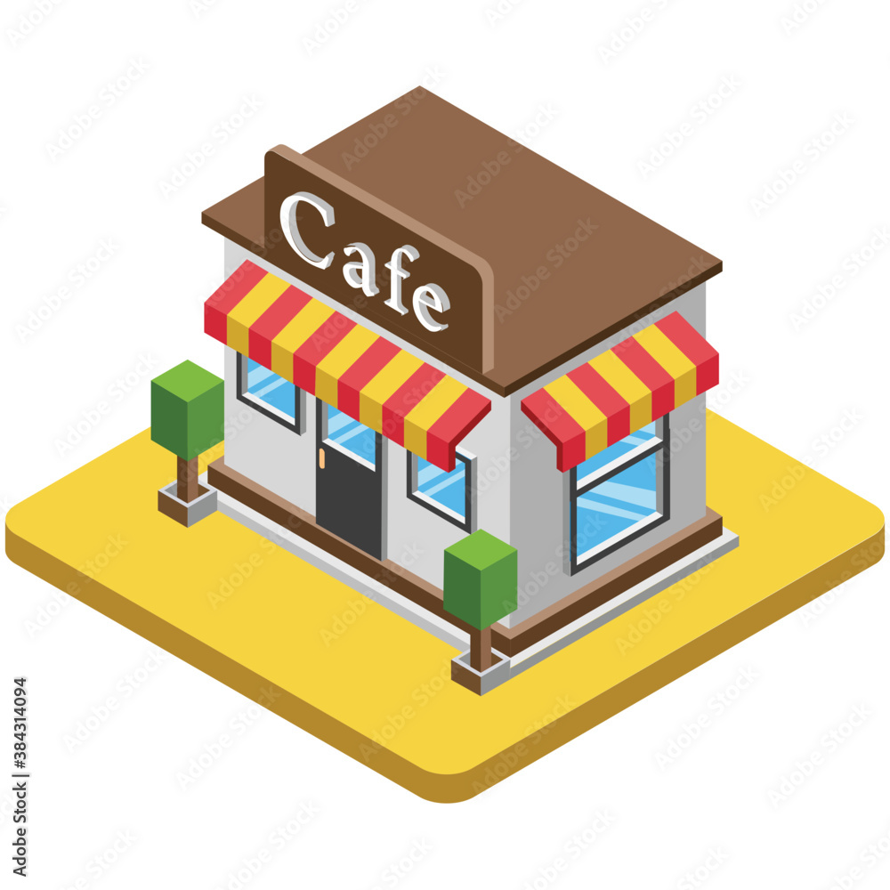 A modern building of cafe
A modern building of cafe