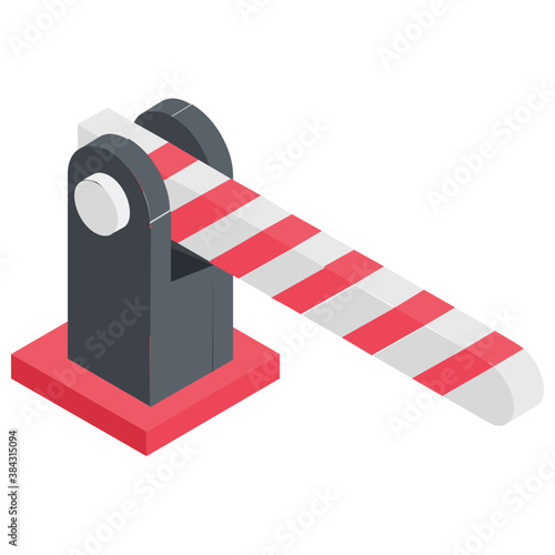 
A barrier gate for person and vehicle security 
