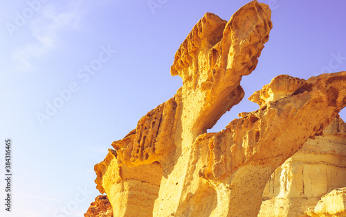 Rock formations Bolnuevo, Spain