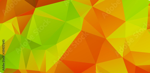 Background bright yellow template random bright colors low poly