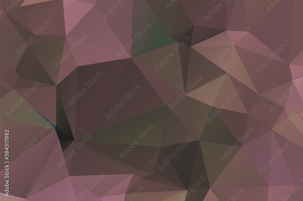 Dark Multicolor vector abstract Low Poly background. Colorful