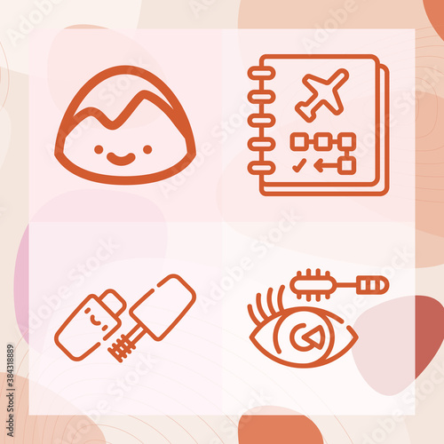 Simple set of fulfill related lineal icons