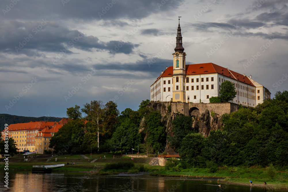 Decin castle in Czech republic Decin castle in Czech republic