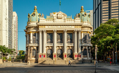 Wandcirkels Rio de Janeiro Theatro Municipal in centrum Rio  © Mikolaj Niemczewski