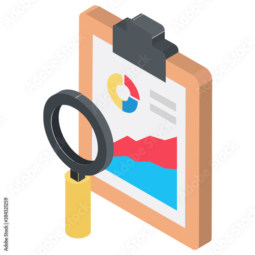 
A data analysis chart denoting analytics 
