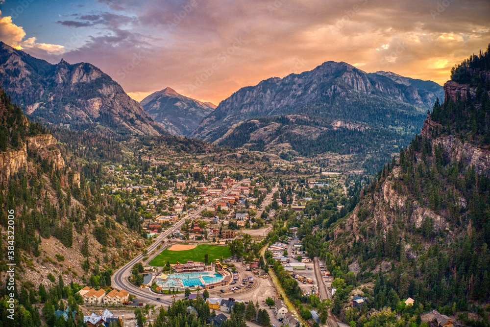 Ouray is a Tourist Mountain Town with a Hot Springs Aquatic Center