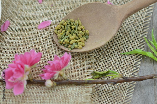 spoon with tea