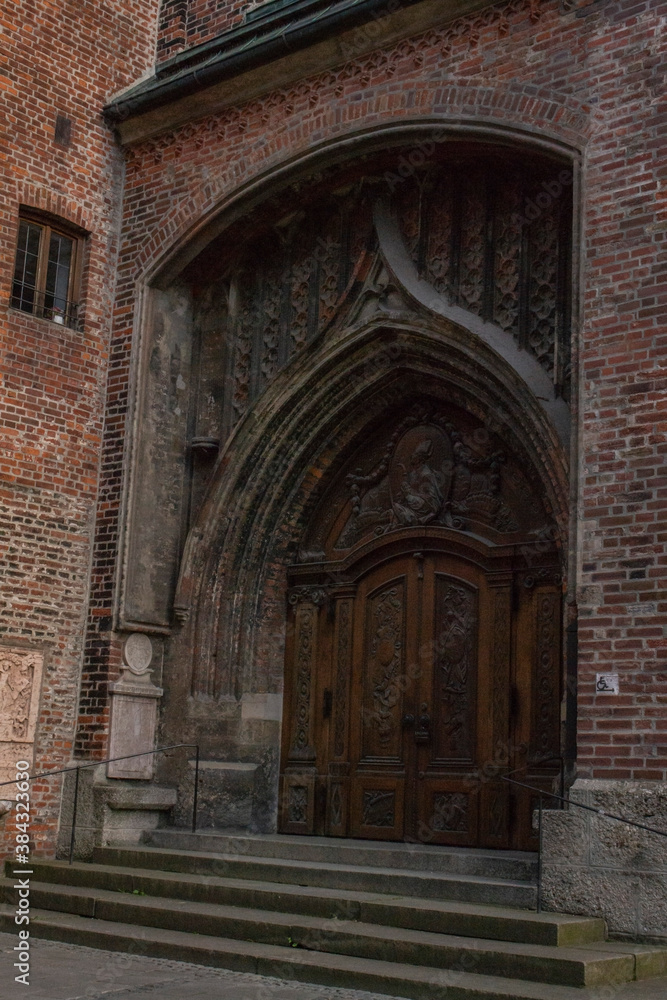 Munich, Germany: Entrance to St. Peter's Church, popularly 