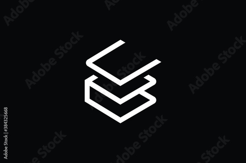 Minimal Innovative Initial BC logo and CB logo. Letter B C CB BC creative elegant Monogram. Premium Business logo icon. White color on black background