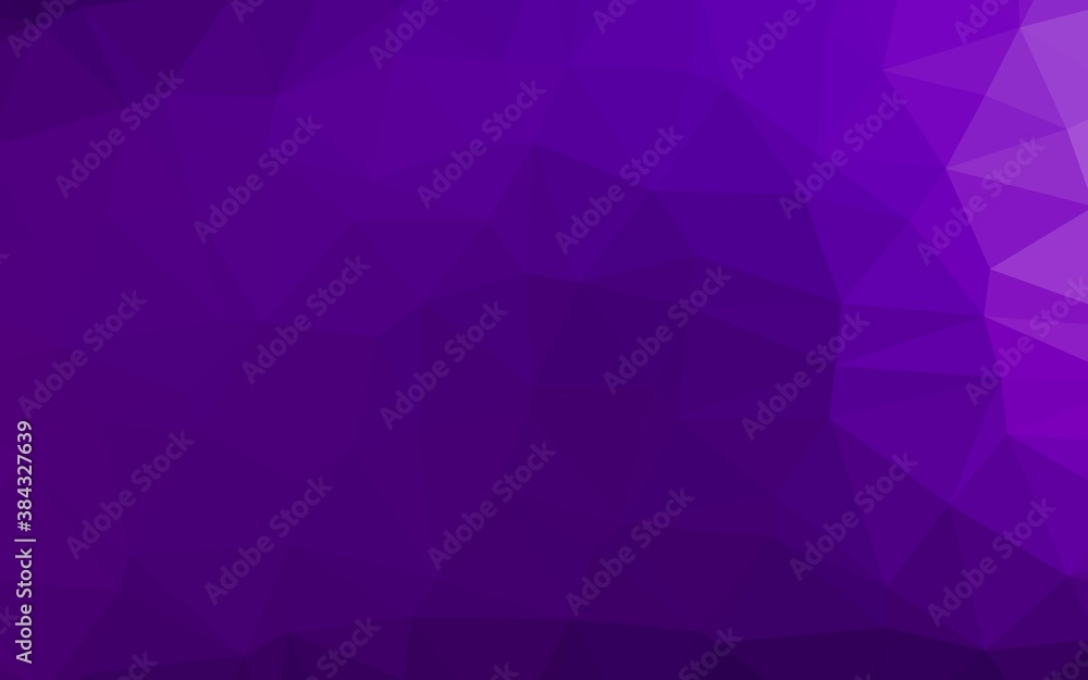 Light Purple vector triangle mosaic cover. Light Purple vector triangle mosaic cover.