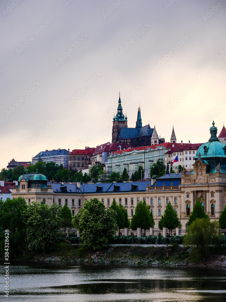 Prague Castle across Vltava river