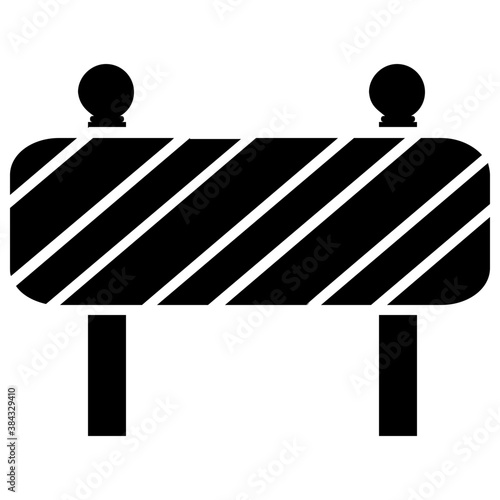 
A construction barrier having cone shape to stop traffic and folks 
