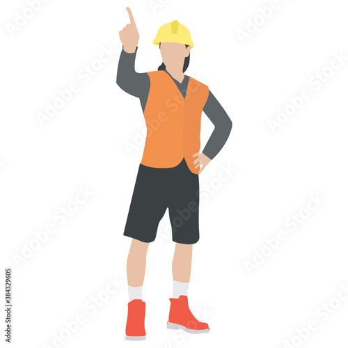 
A construction foreman to design buildings 
