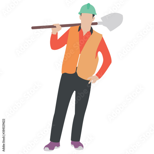 
A construction foreman to design buildings 

