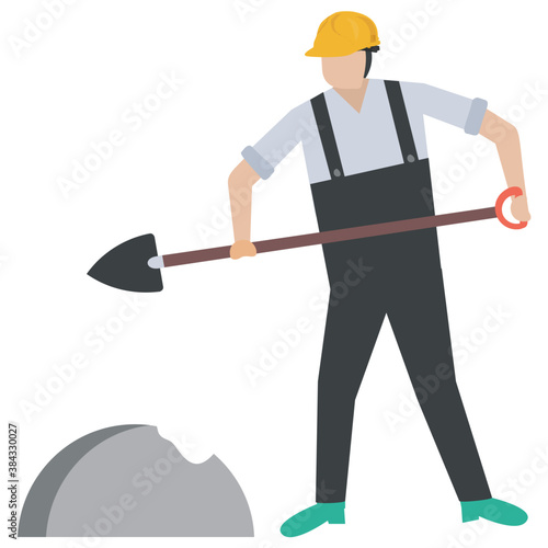 
A construction foreman to design buildings 
