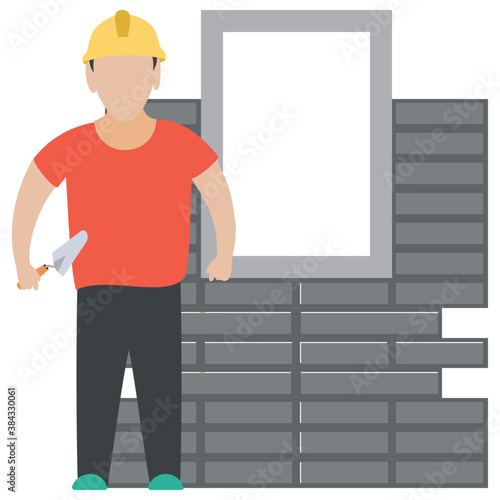 
A construction foreman to design buildings 

