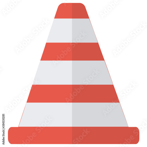 
A construction barrier having cone shape to stop traffic and folks 
