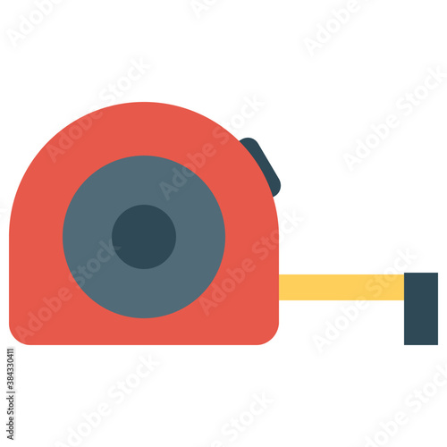 
Tape rolled inside a meter depicting measuring meter 

