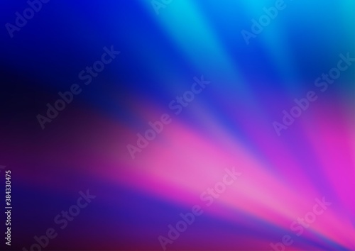 Dark Pink  Blue vector blurred and colored template.