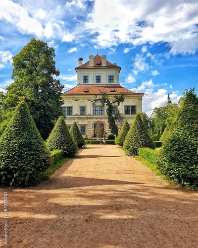 The summer residence in a castlepark, Ostrov, Czech Republic photo