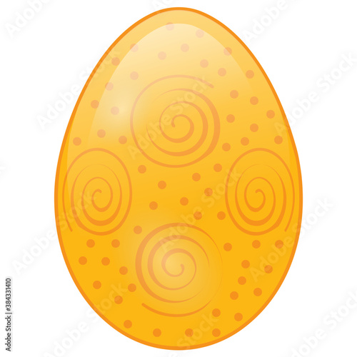 
A decorative egg for easter 
