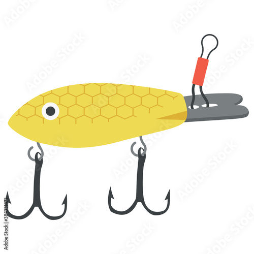 
fish bait on the white background
