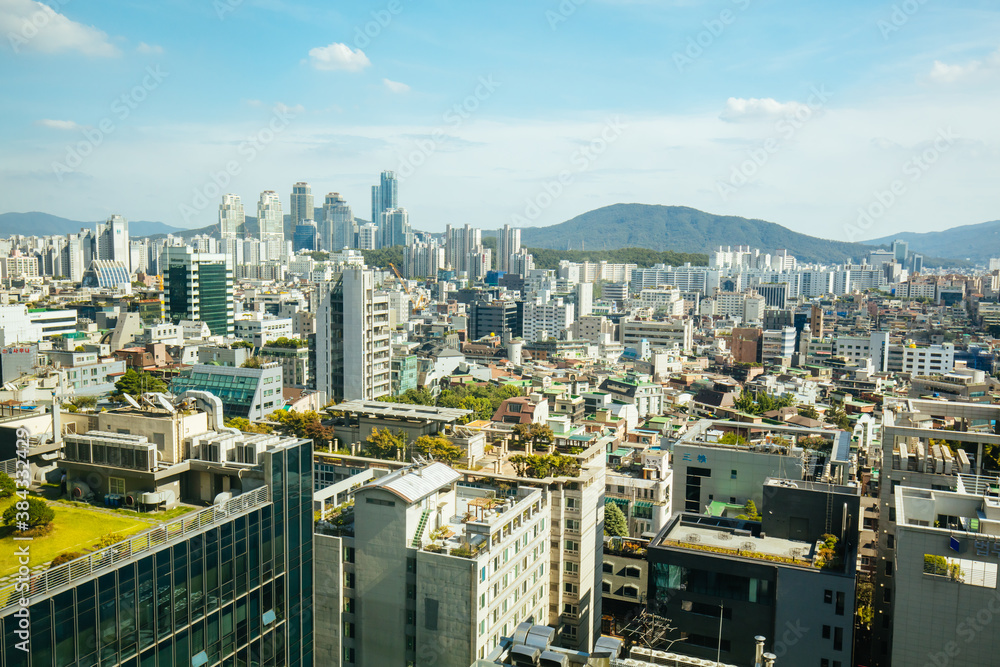Daytime View Over Seoul in South Korea