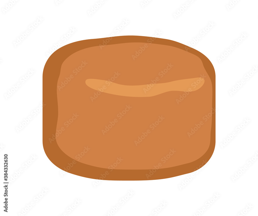 Small bun. Isolated on white background. Vector illustration. Small bun. Isolated on white background. Vector illustration.