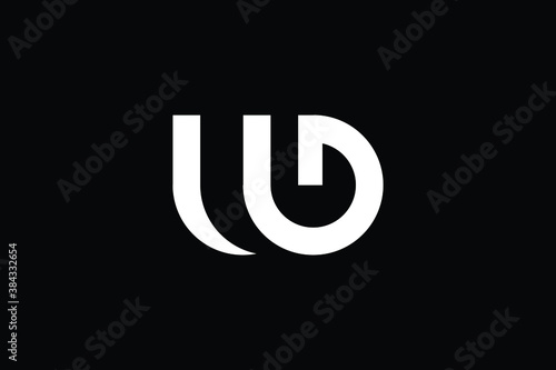 Minimal Innovative Initial WG logo and GW logo. Letter W G WG GW creative elegant Monogram. Premium Business logo icon. White color on black background