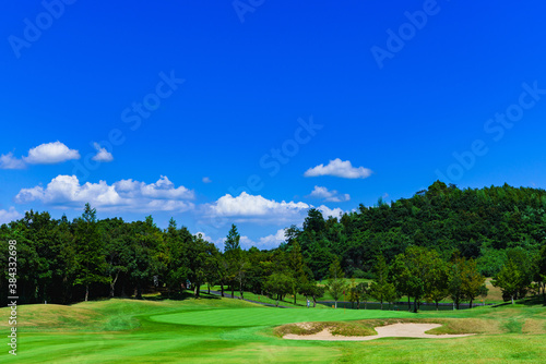 Fairway of Japanese golf course