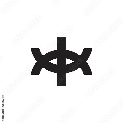 MWI letter logo design vector black