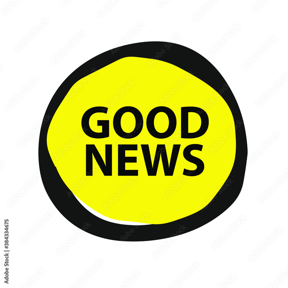 good news megaphone sign on white background good news megaphone sign on white background