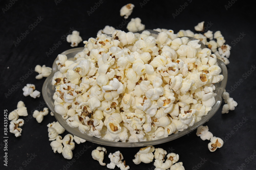 Heap of salted popcorn, isolated on white background. Heap of salted popcorn, isolated on white background.