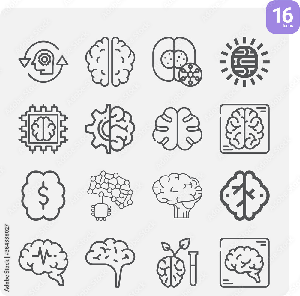Simple set of variety meat related lineal icons. Simple set of variety meat related lineal icons.